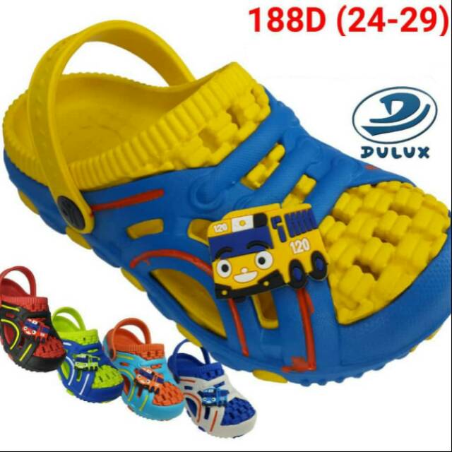 Size 25 30 Sepatu Sandal  Dulux  188D Karet Anak  Balita Tayo 