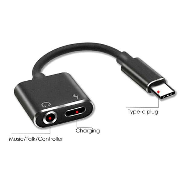 Splitter USB Type-C Audio Charging