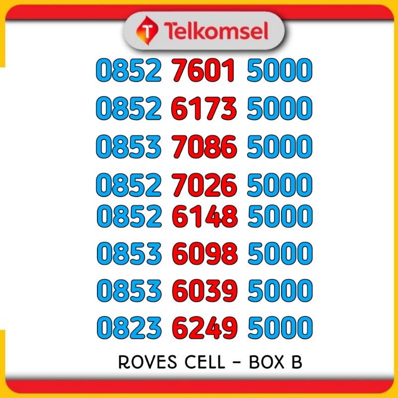 NOMOR CANTIK TELKOMSEL SERI TRIPLE 000 TRIPLE 5000 EKOR HOKI KARTU AS