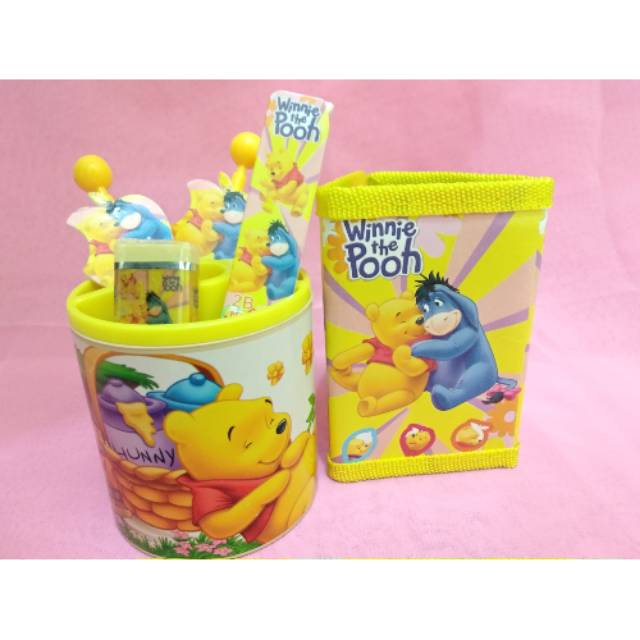 

Set tempat alat tulis karakter pooh+dompet/stationary