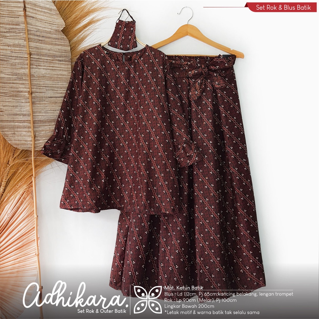 0206 set rok dan blus adhikara