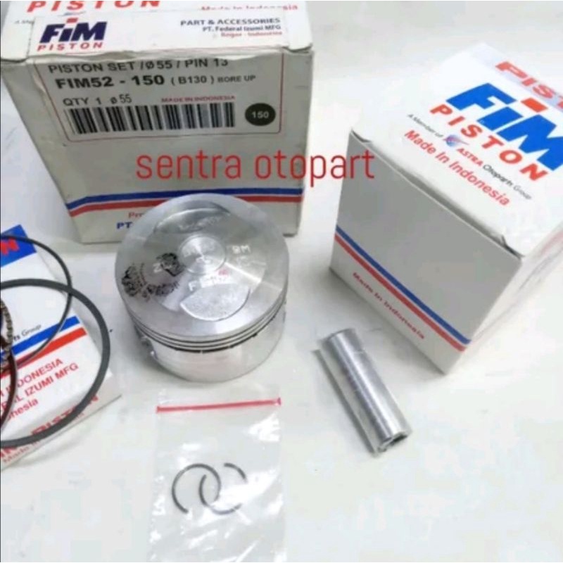 piston kit beat new xb oversize 150 merk fim