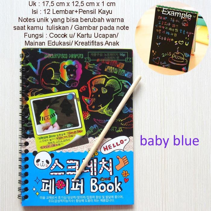 

Papan Tulis Gambar - Lyra Sketch Book - Kiky Sketch Book Buku Hitam Or Scratch Book Or Scratch Note