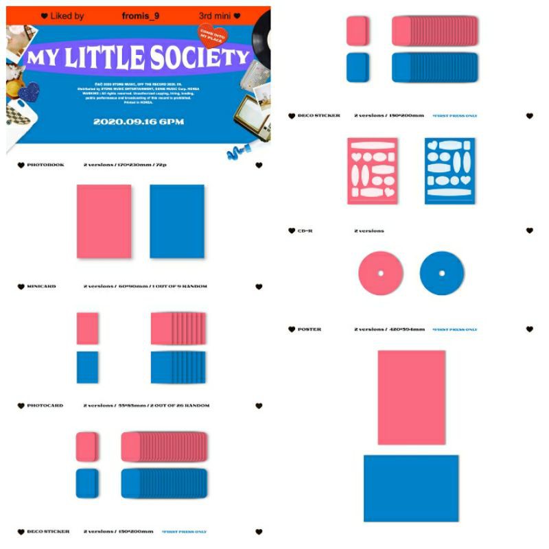 [PO/DP] fromis_9 - mini Aibum Vol.3 [My Little Society] // ALBUM FROMIS9