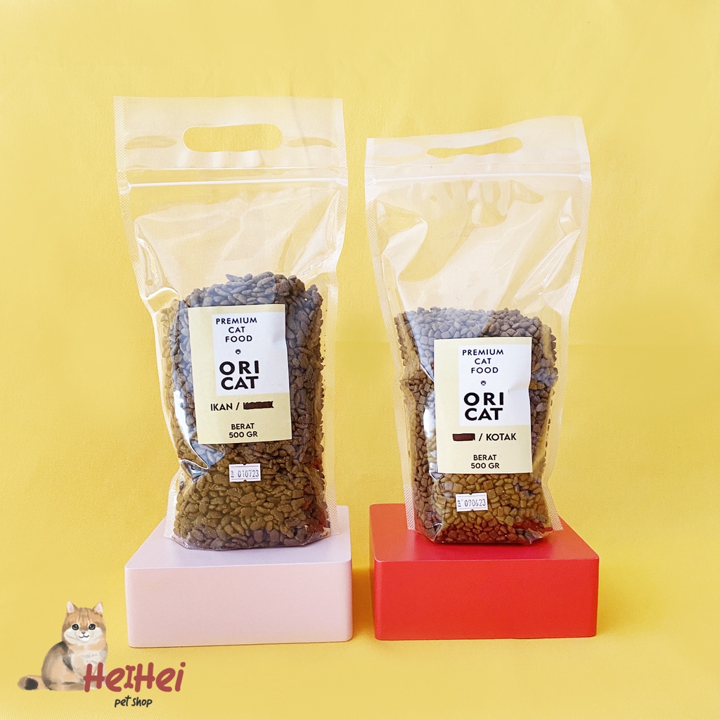 Oricat Adult, Bolt Cat Adult, Beauty Cat Dryfood Kemasan Pouch 500 gr - Makanan Kucing Kering Termurah