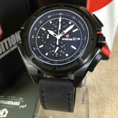 ORIGINAL JAM TANGAN JAM TANGAN EXPEDITION 6712 PRIA SPORTY FULL BLACK ORIGINAL