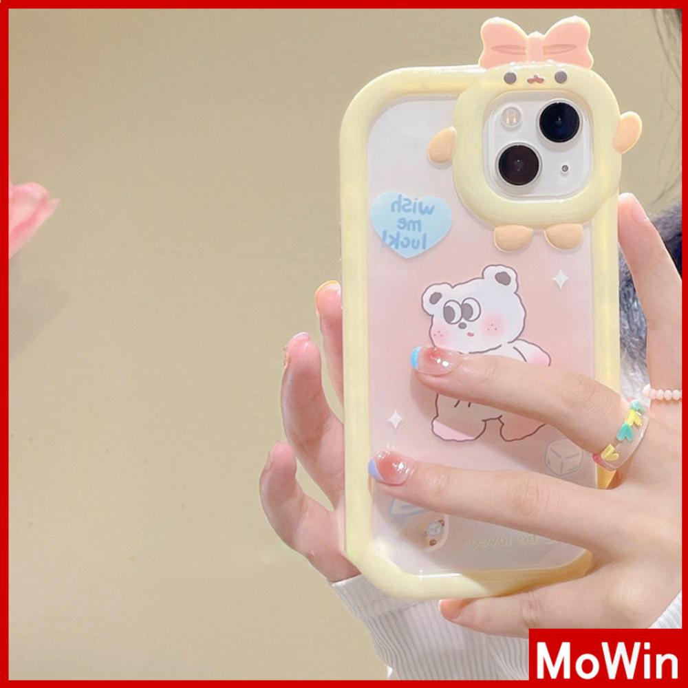 iPhone Case Silicone Soft Case Clear Case Airbag Shockproof Protection Camera Shiny Feel Bear Cartoon Cute Compatible For iPhone 11 Pro Max 13 Pro Max 12 Pro Max 7Plus xr XS Max