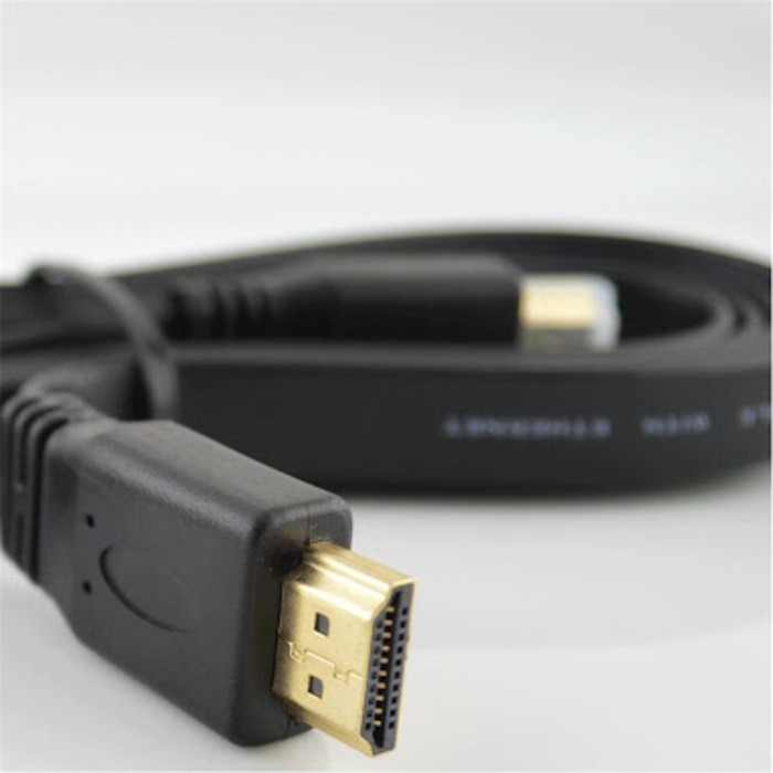 Kabel HDMI 5 Meter Gold Flat / Kabel HDMI 5 M FLAT HIGH QUALITY