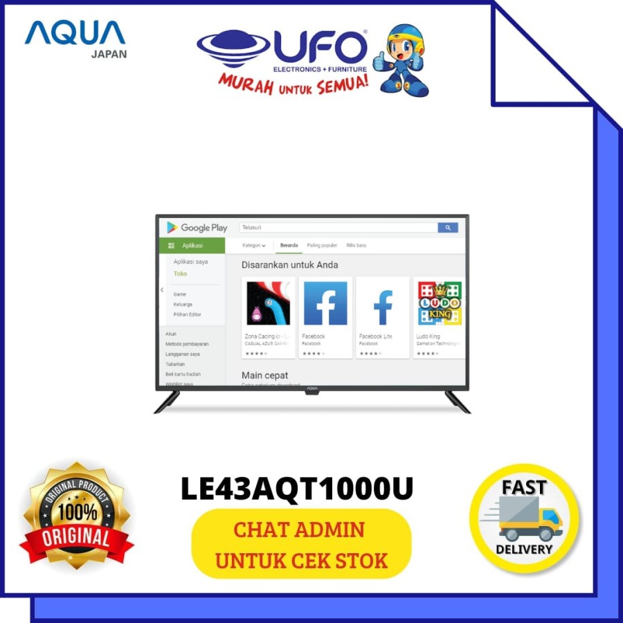 Aqua LE43AQT1000U Led Smart Android TV 43 Inch