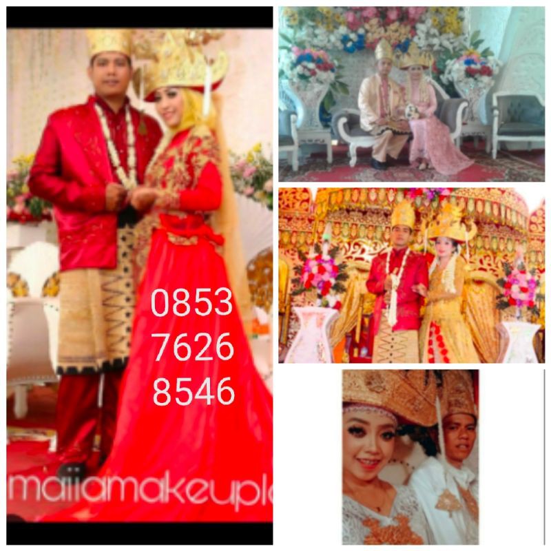 baju pengantin adat lampung sepasang