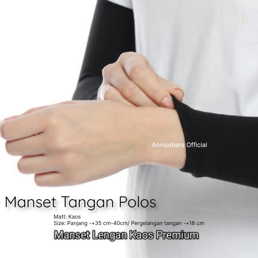 Manset Tangan Tebal Berkualitas/Manset Tangan Polos/Sarung Lengan