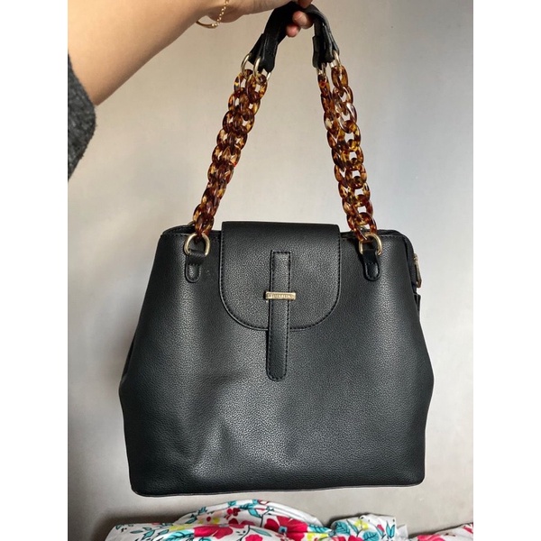 Tas Elizabeth Preloved Original/Shoulder bag dan sling bag/free long strap/Tas Kulit