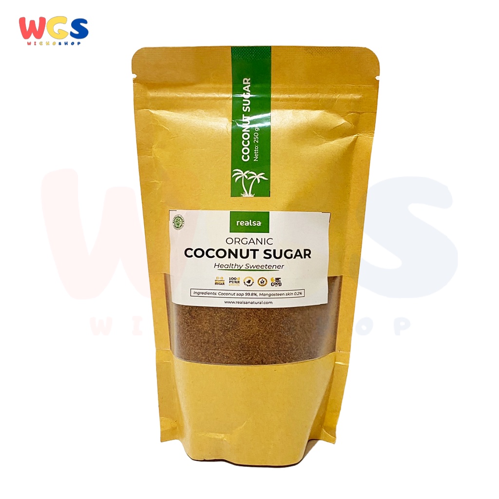 

Realsa Organic Coconut Sugar Healthy Sweetener 250g - Gula Kelapa