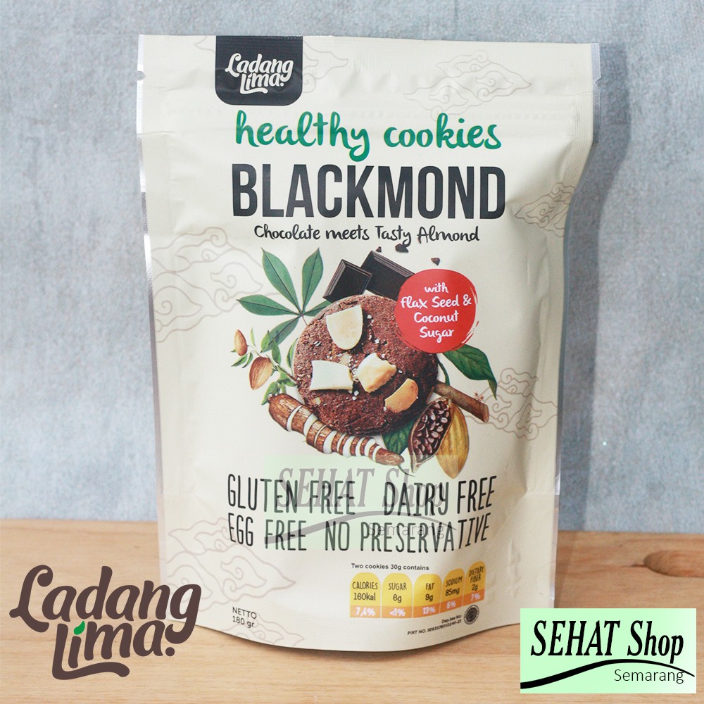 

Ladang Lima Blackmond Cookies - Biskuit Sehat Gluten Free