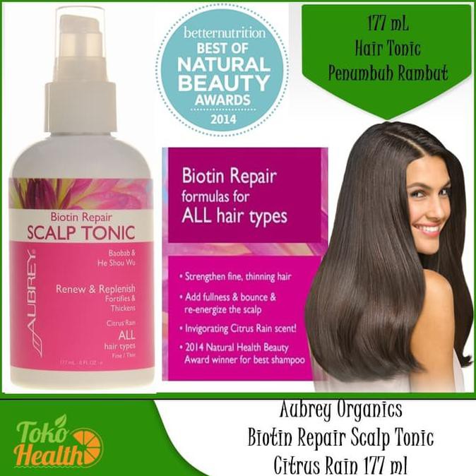 Super Aubrey Organics Biotin Scalp Hair Tonic Repair 177 Ml