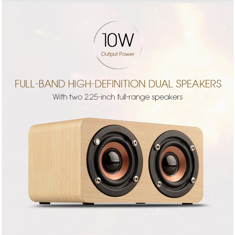 IDN TECH - ANSUOFU Desktop Bluetooth Speaker Stereo Subwoofer - W5