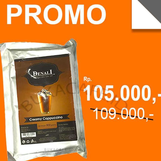 

STMR CREAMY CAPPUCCINO DENALI POWDER DRINK - BUBUK MINUMAN 800GR EYK5