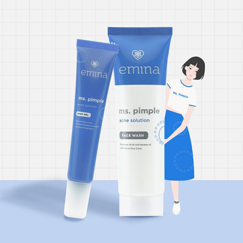 EMINA MS PIMPLE SERIES | FACE WASH| TONER| MOISTURIZER| ACNE GEL| SERUM|CALMING GEL|EXFOLIATING TONER