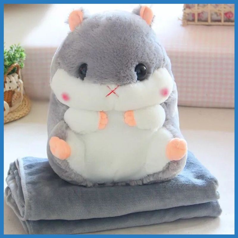 BONEKA UKURAN BESAR UN1 BONEKA HAMSTER BANTAL SELIMUT BALMUT