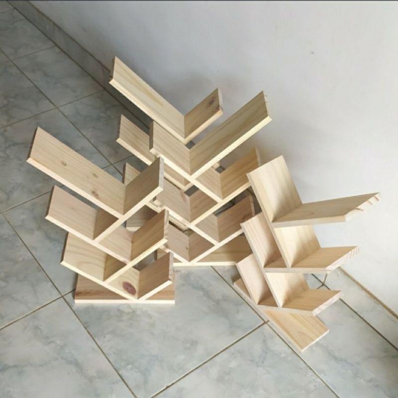 Rak Tempat Brosur / Rak Buku Miring / Rak Meja Belajar / Rak Serbaguna