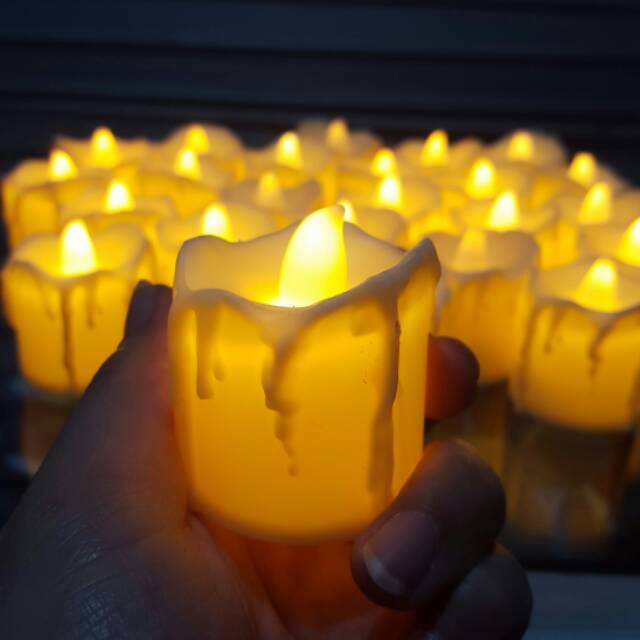 Lilin elektrik / candle light / lilin mainan / toys / lilin kuning murah meriah