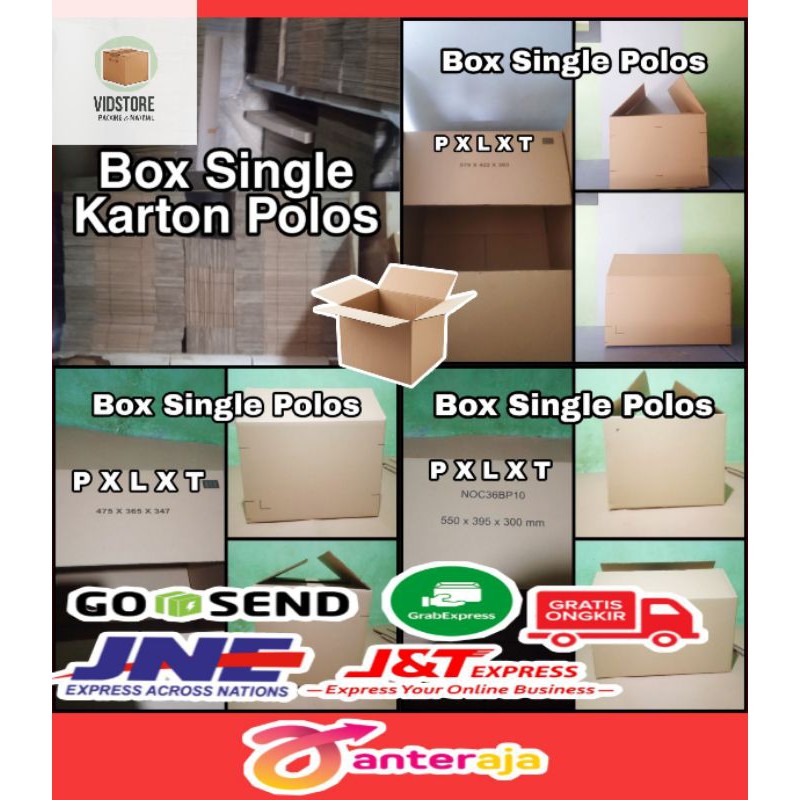 

Kardus Box (55x40x33) / Berbagai Ukuran S , M , L• Karton box polos packing