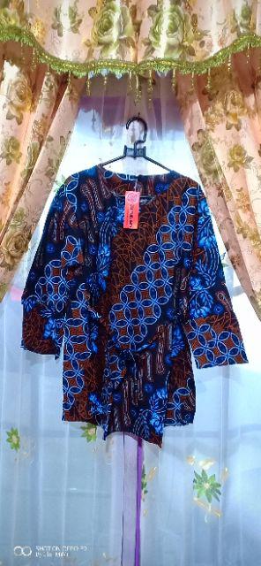 Batik Dolby Dolbi Dobby Doby Tenun Sutra Tulis Katun Atbm Baron Atasan Batik Wanita Sogan Srg308
