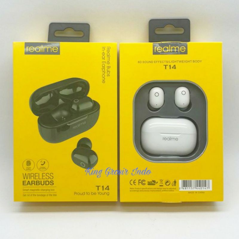 Headset bluetooth Realme T14 Wireless Earbuds Realme T14