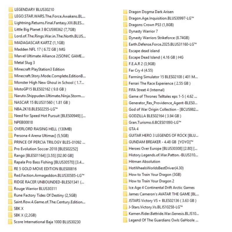 HDD HARDISK CFW EKSTERNAL 500 GB + 50 GAME TERBARU