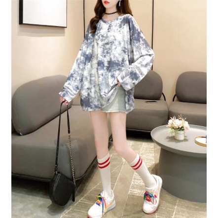 Big Sale Kaos Import T Shirt Tie Dye Original Tangan Panjang Semi Dress Premium
