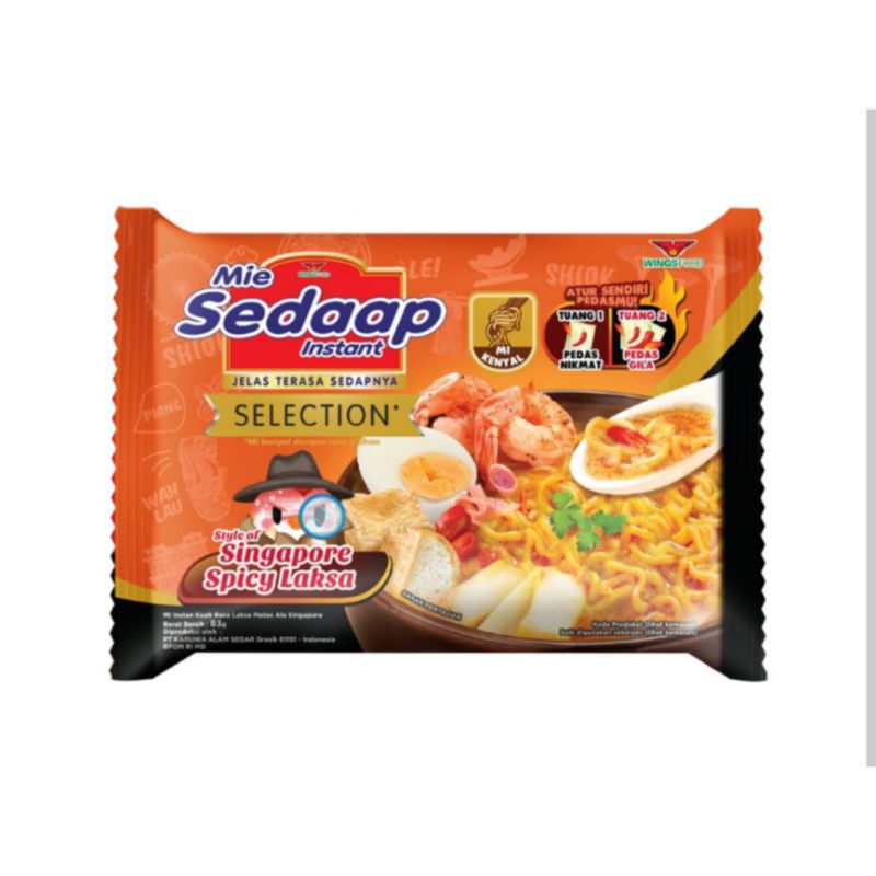 

Sedaap Mie Instant Selection Singapore Spicy Laksa 83 g | Hasil Lampung