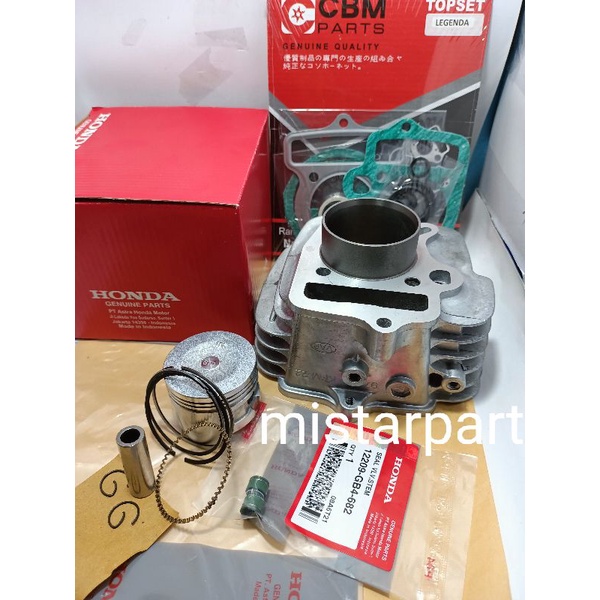 BLOK SEHER LAGENDA KOMPLIT PISTON  SUPRA FIT NEW  REVO LAMA 100 CC KPM