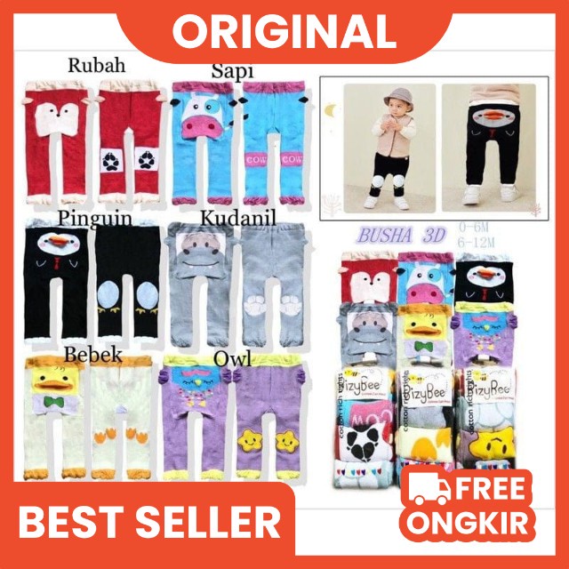 Legging Bayi busha Buka Kaki Motif Terbaru / Leging Bayi Import / Legging anak cewek 6-12 bulan / Leging anak bayi perempuan