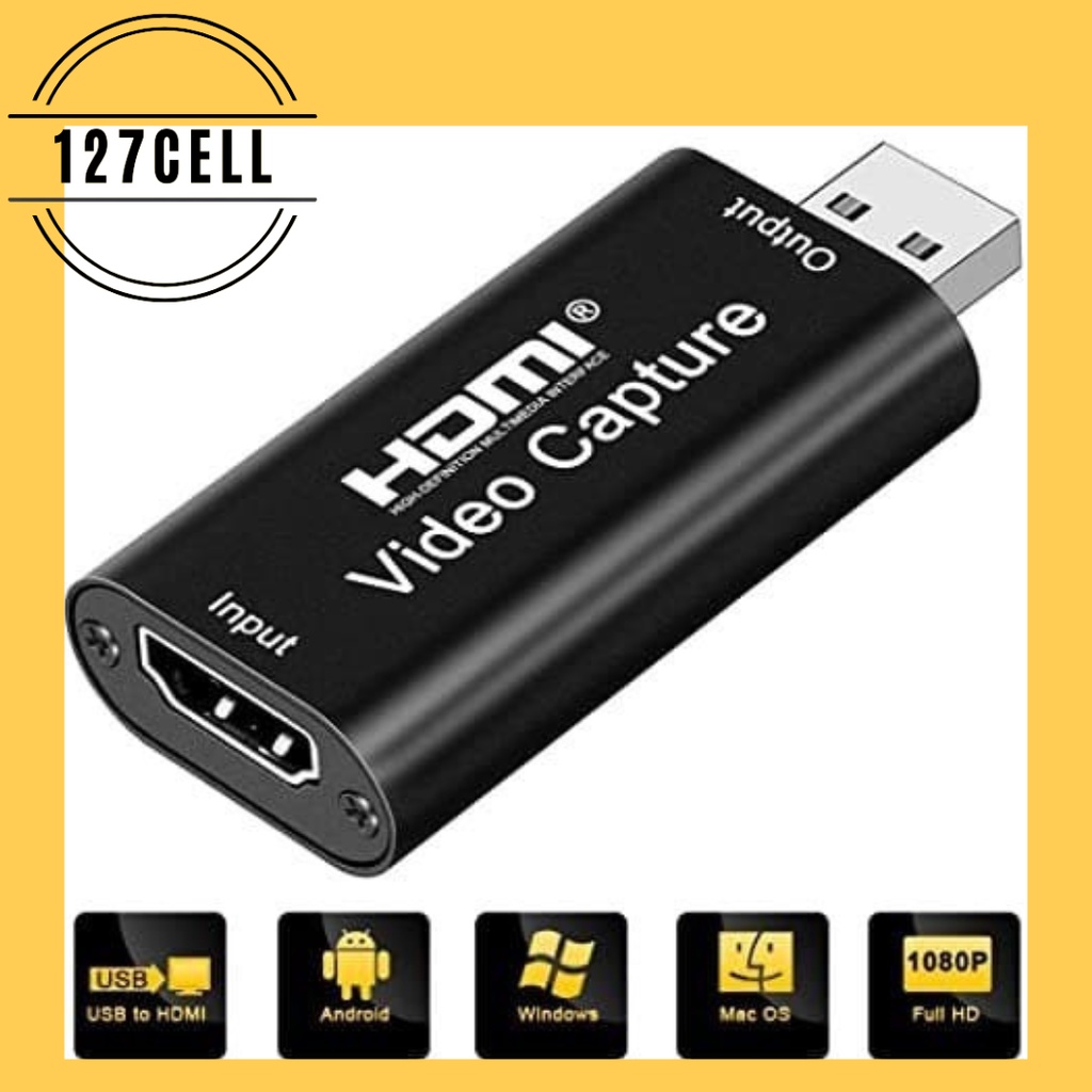 HDMI Video Capture USB 1080P Video Recording Game FULL HD Mini Video Card Support 4K MIRRORING STREAMING RECORD GAME
