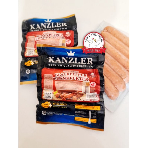 

SOSIS KANZLER BLACKPEPPER FRANKFURTER 300gr