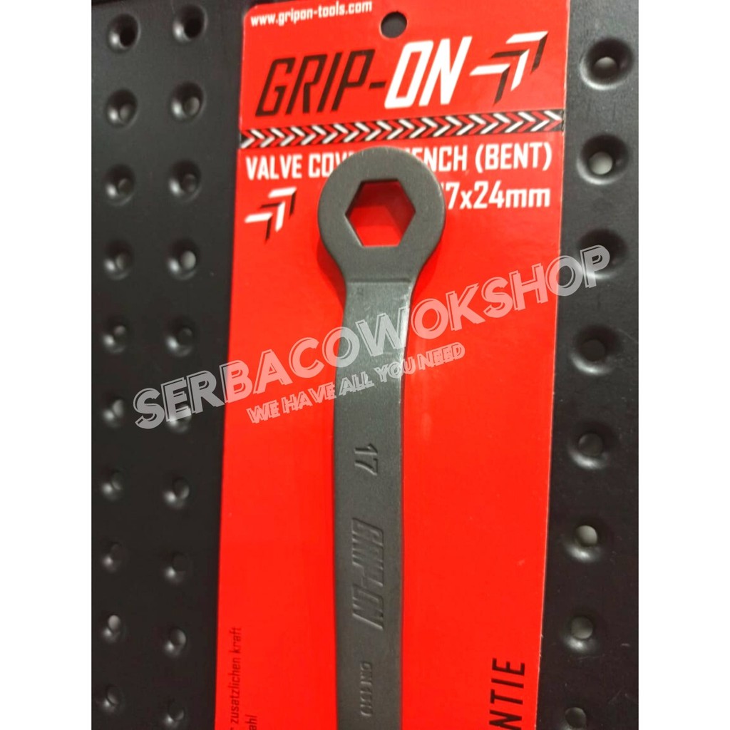 Grip On Kunci Tutup Klep Bengkok 17-24 mm Kunci Blok Mesin Matic Valve Cover Wrench Bent Termurah