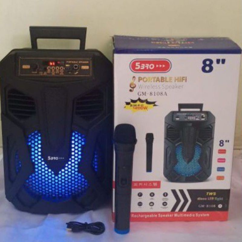 speaker bluetooth Qs-780 2mic wireless bluetooth model koper big bass