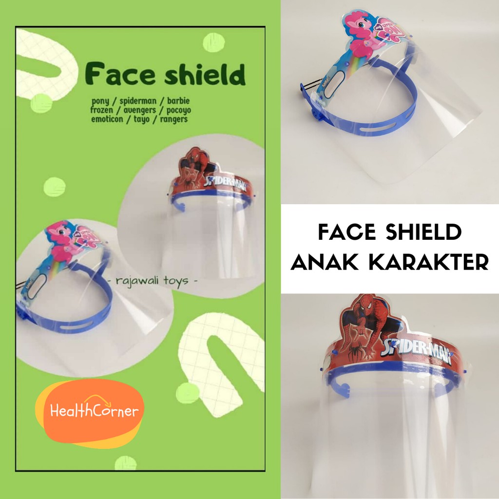 DIY Face Shield Anak Motif