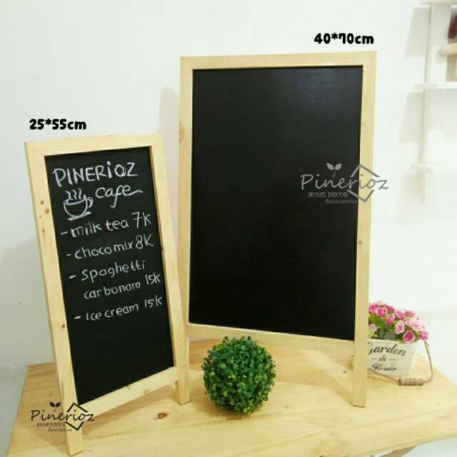 

[PINERIOZ] Papan tulis kapur menu standing 40*70cm