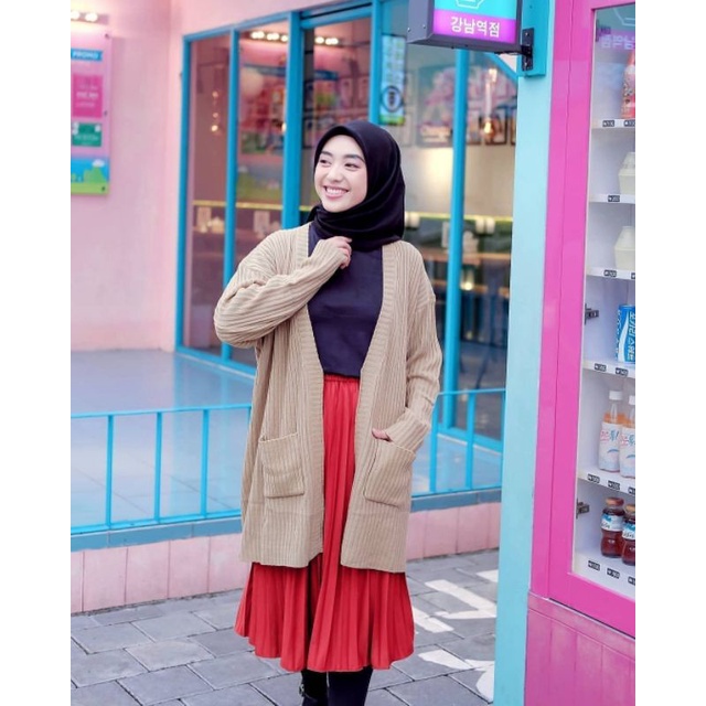 LONG CARDY RAJUT BELE OVERSIZE PREMIUM