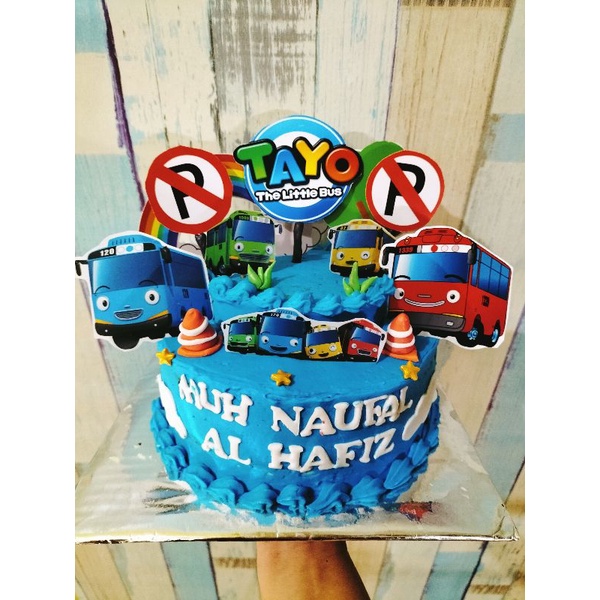 

kue ultah tema tayo bertingkat