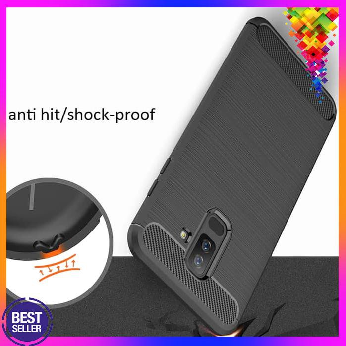 SAMSUNG A6 PLUS 2018 CASE IPAKY CARBON FULL
