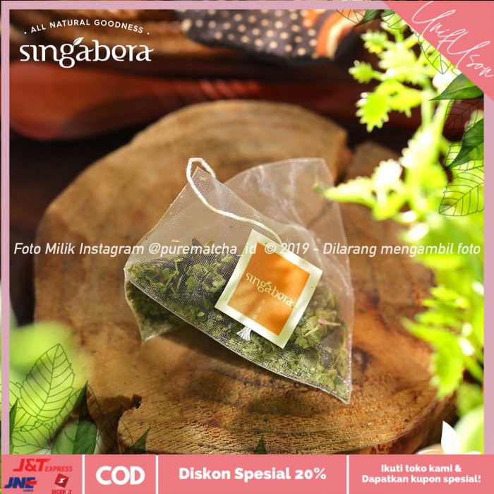 

⭐COD⭐ Singabera - Moroccan Mint 100tb Greentea Mint Premium Cafe Tea Hotel