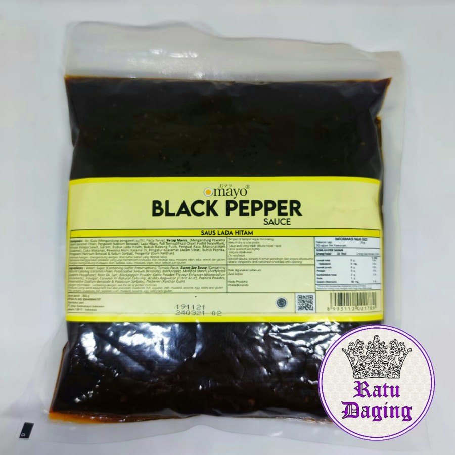 

Saos Blackpaper / Sauce Lada Hitam@500gr - Hight Quality