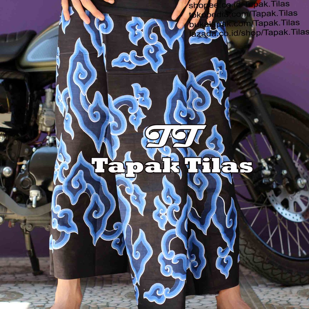 Sarung motif batik mega mendung Cirebon - Batik sarung Cirebon