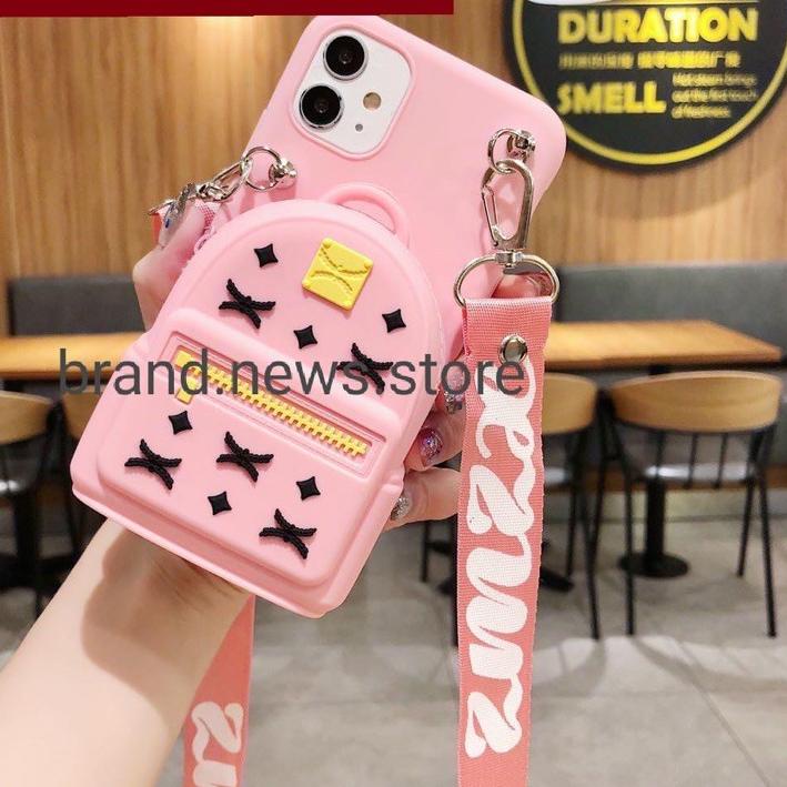 XIAOMI/REDMI 9/9 PRIME/9A/9C/9T/5A/4A/4X/S2/ CASE BONEKA DOMPET KOIN + GANTUNGAN TALI HP SELEMPANG