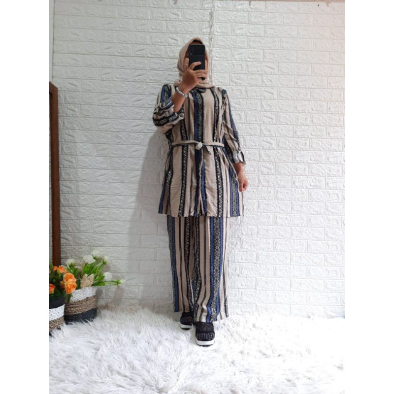 ONE SET KEMEJA SALUR TALI