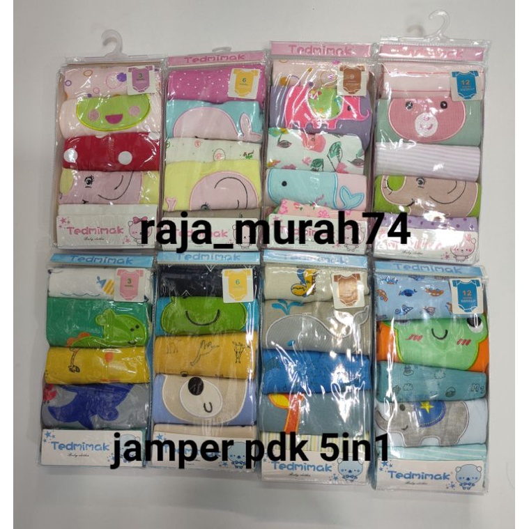 jumper pendek 5in1/ isi 1 pak 5 pcs