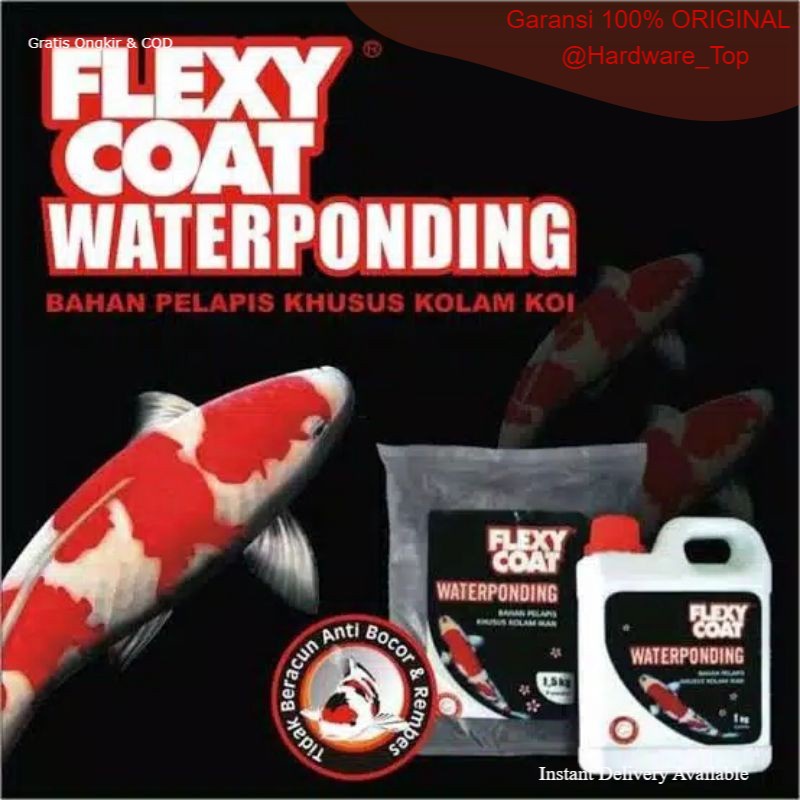 Flexycoat waterponding cat kolam ikan koi anti bocor 2.5 kg