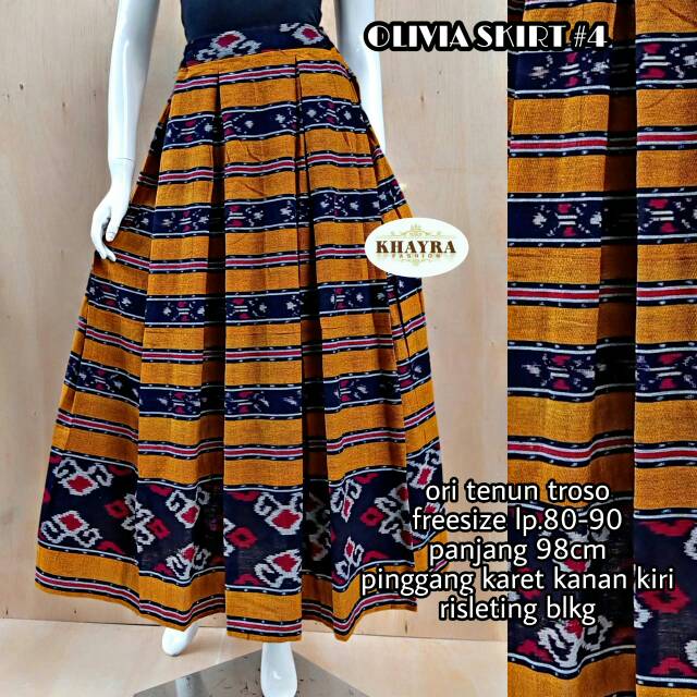 ROK BATIK, ROK BAHAN TENUN, ROK TENUN, ROK PANJANG BATIK, BAWAHAN ROK BATIK TENUN